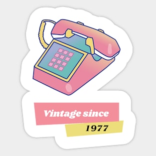 Vintage since 1977 Sticker